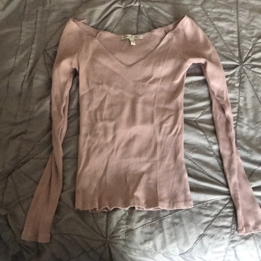Long sleeve ribbed t-shirt